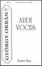 Audi Voces SSAA choral sheet music cover